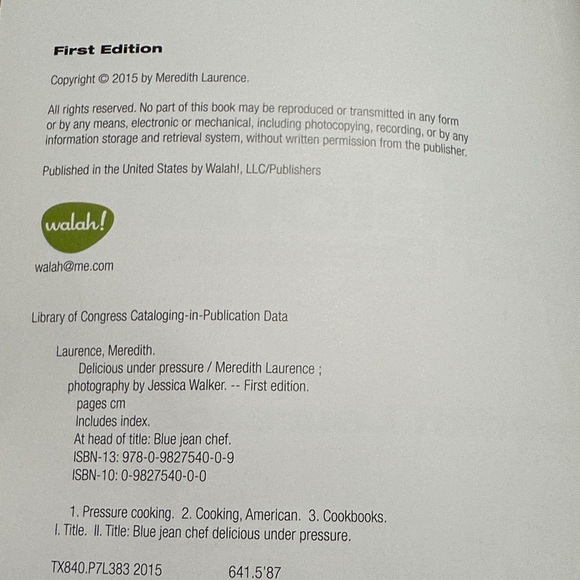Delicious Under Pressure Cookbook by Meredith Laurence - Picture 3 of 5